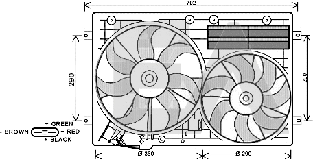 Fan, engine cooling (33V77025)