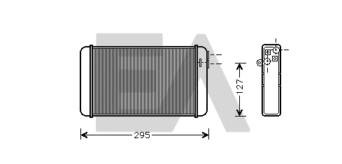 Heat Exchanger, interior heating (45C54033)