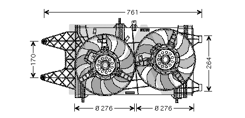 Fan, engine cooling (33V25017)