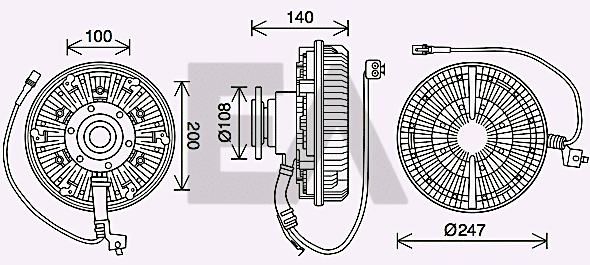 Fan Wheel, engine cooling (35C47D10)