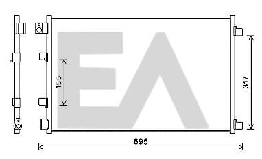 Condenser, air conditioning (30C18060)