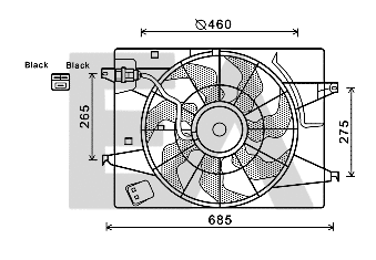 Fan, engine cooling (33V28033)