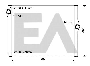 Radiator, engine cooling (31R07106)