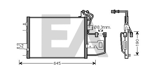 Condenser, air conditioning (30C61001)