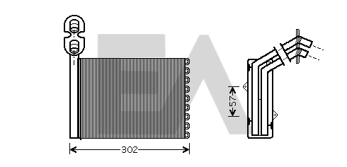 Heat Exchanger, interior heating (45C77016)