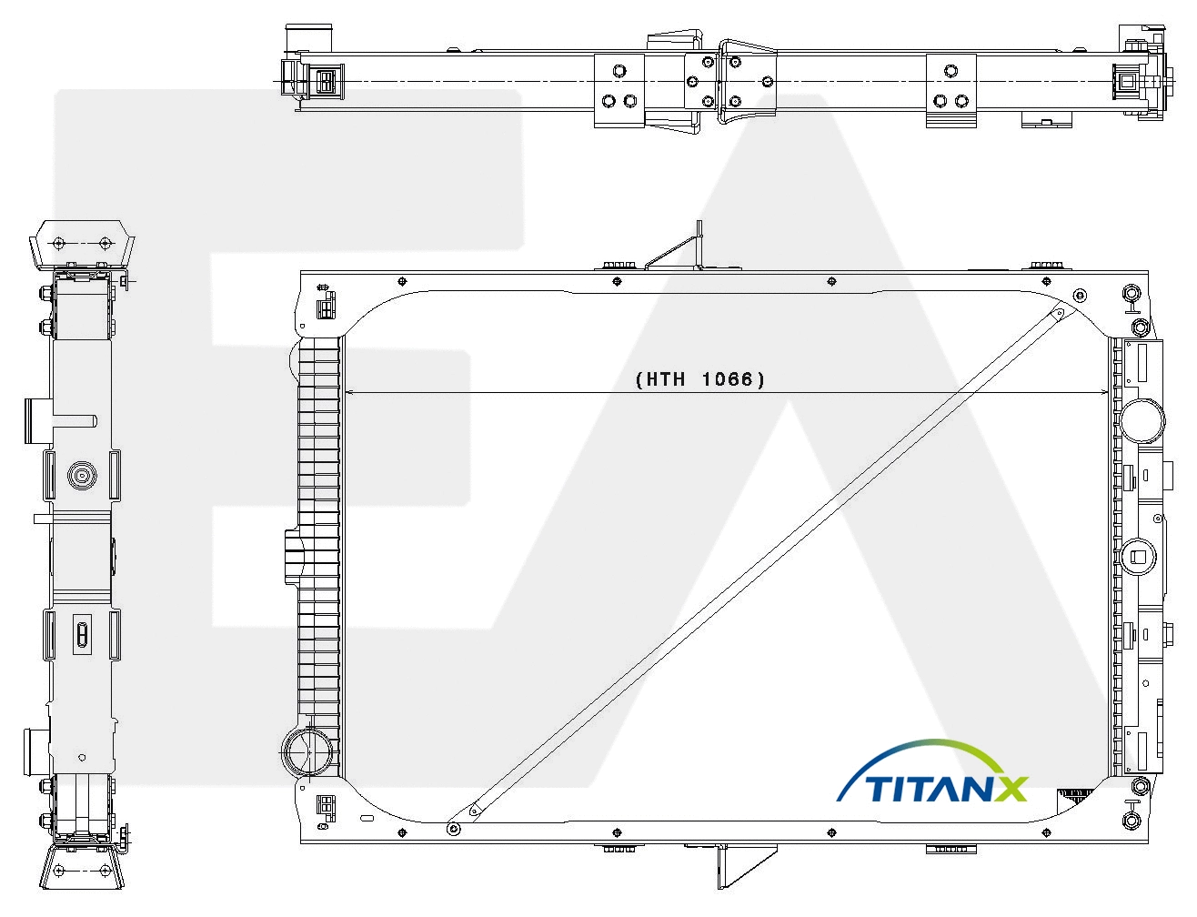 Radiator, engine cooling (31R16017T)