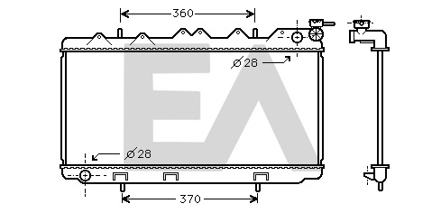 Radiator, engine cooling (31R18049)