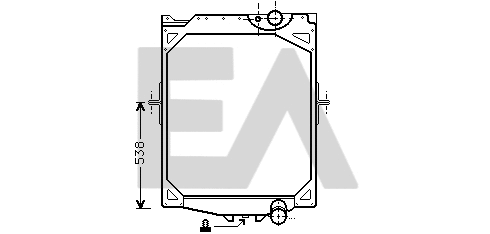 Radiator, engine cooling (31R76005)