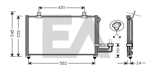 Condenser, air conditioning (30C36006)