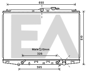 Radiator, engine cooling (31R26084)