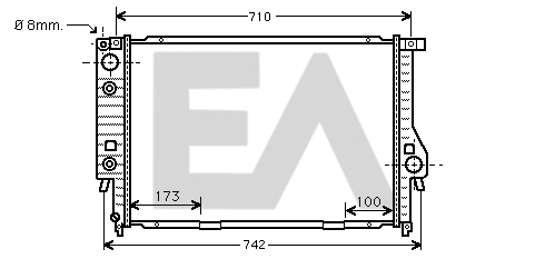 Radiator, engine cooling (31R07060)