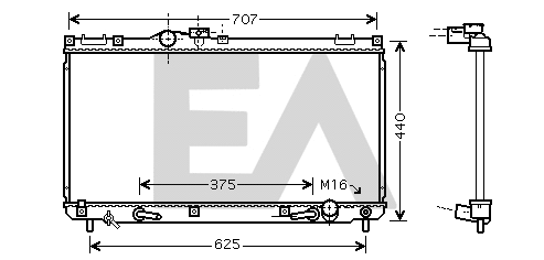 Radiator, engine cooling (31R71166)