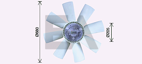 Fan Wheel, engine cooling (35C76C07)