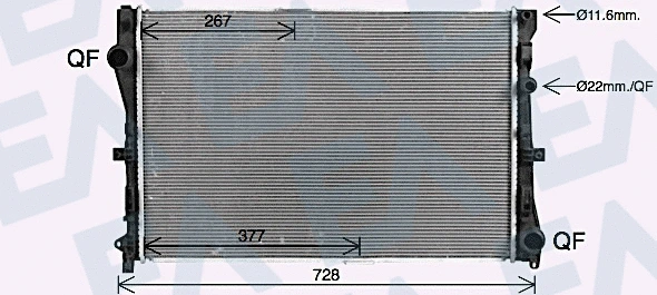 Radiator, engine cooling (31R50195)