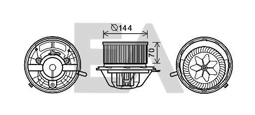 Electric Motor, interior blower (42A50005)