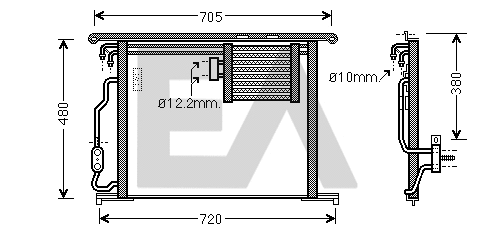 Condenser, air conditioning (30C50050)