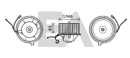 Electric Motor, interior blower (42A77006)