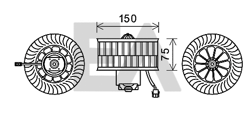 Electric Motor, interior blower (42A07010)