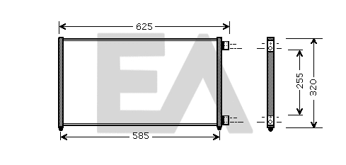 Condenser, air conditioning (30C25049)