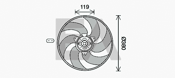 Fan, engine cooling (33V10036)