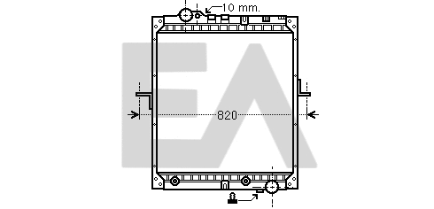 Radiator, engine cooling (31R45007)