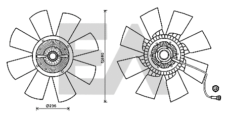 Fan Wheel, engine cooling (35C76C02)