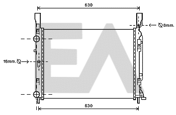 Radiator, engine cooling (31R60153)