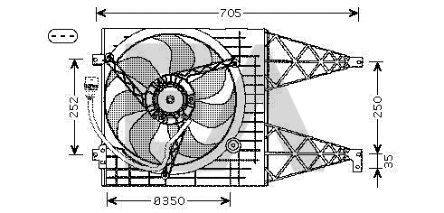 Fan, engine cooling (33V77011)