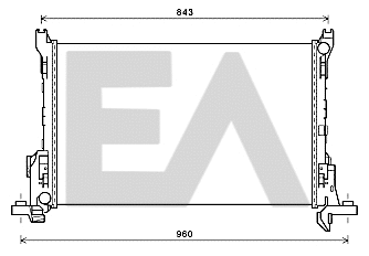 Radiator, engine cooling (31R60088)