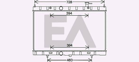 Radiator, engine cooling (31R18163)