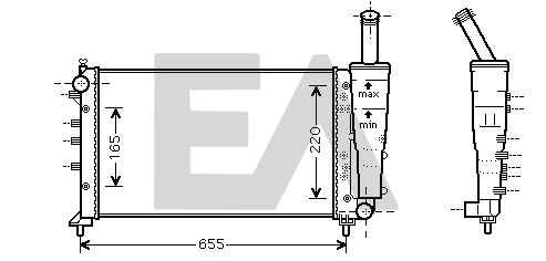 Radiator, engine cooling (31R25121)