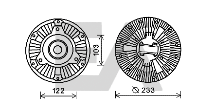 Fan Wheel, engine cooling (35C45D03)