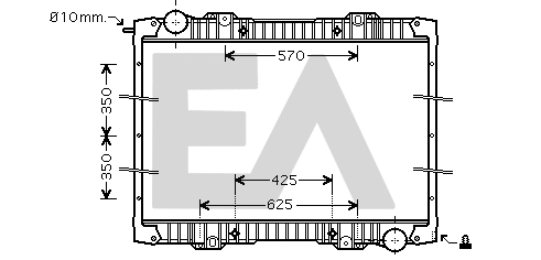 Radiator, engine cooling (31R63008)
