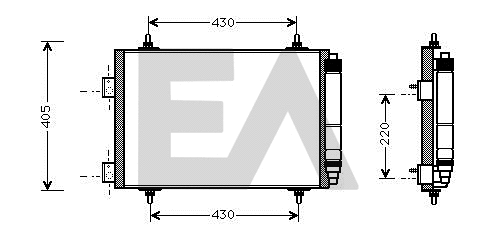 Condenser, air conditioning (30C55014)