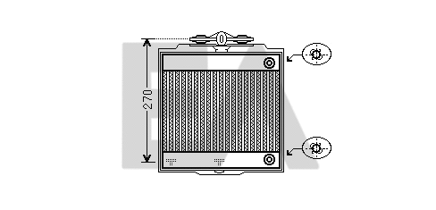 Radiator, engine cooling (31R07003)