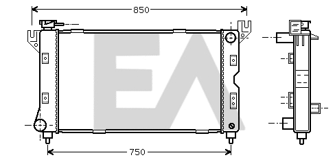 Radiator, engine cooling (31R12021)