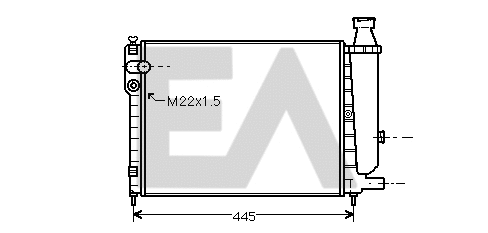 Radiator, engine cooling (31R10048)