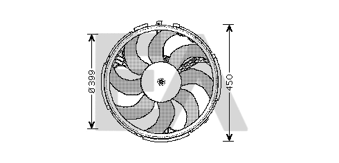 Fan, engine cooling (33V25037)