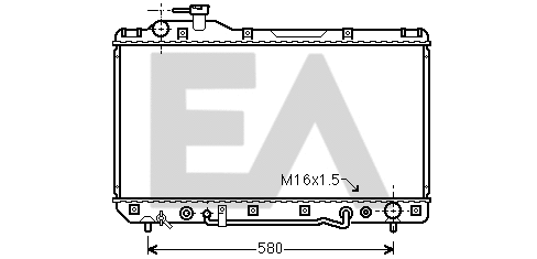 Radiator, engine cooling (31R71105)
