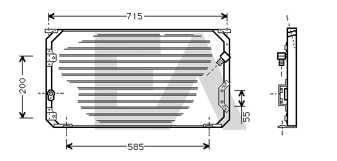 Condenser, air conditioning (30C71020)