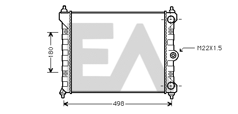 Radiator, engine cooling (31R77037)