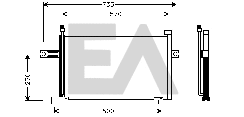 Condenser, air conditioning (30C18016)