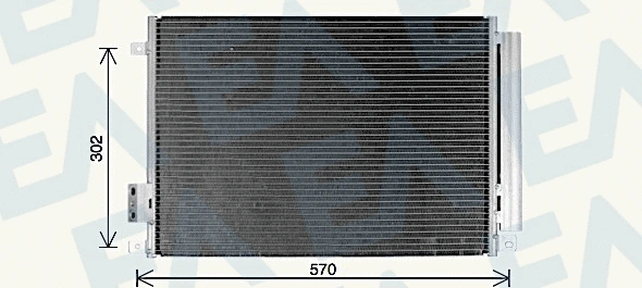 Condenser, air conditioning (30C25064)