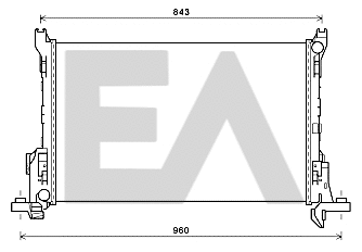 Radiator, engine cooling (31R60089)