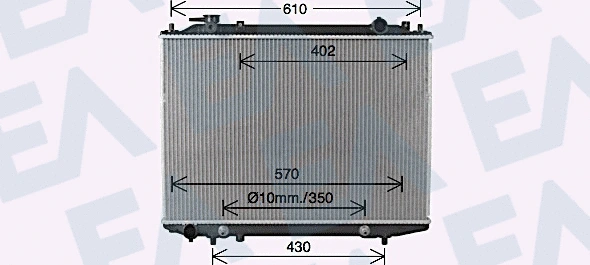 Radiator, engine cooling (31R22142)