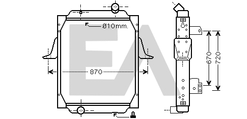 Radiator, engine cooling (31R59035)