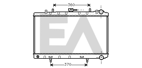Radiator, engine cooling (31R18076)