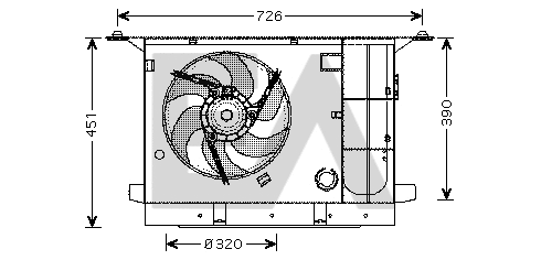 Fan, engine cooling (33V10021)