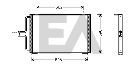 Condenser, air conditioning (30C60017)