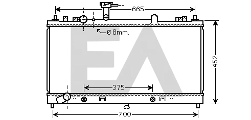 Radiator, engine cooling (31R52132)